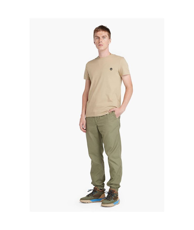Camiseta Timberland Short Sleeve Beige Hombre