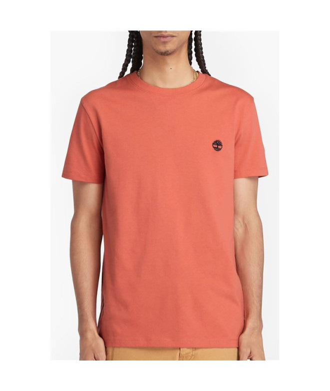 Camiseta Timberland Salmão de manga curta Homem