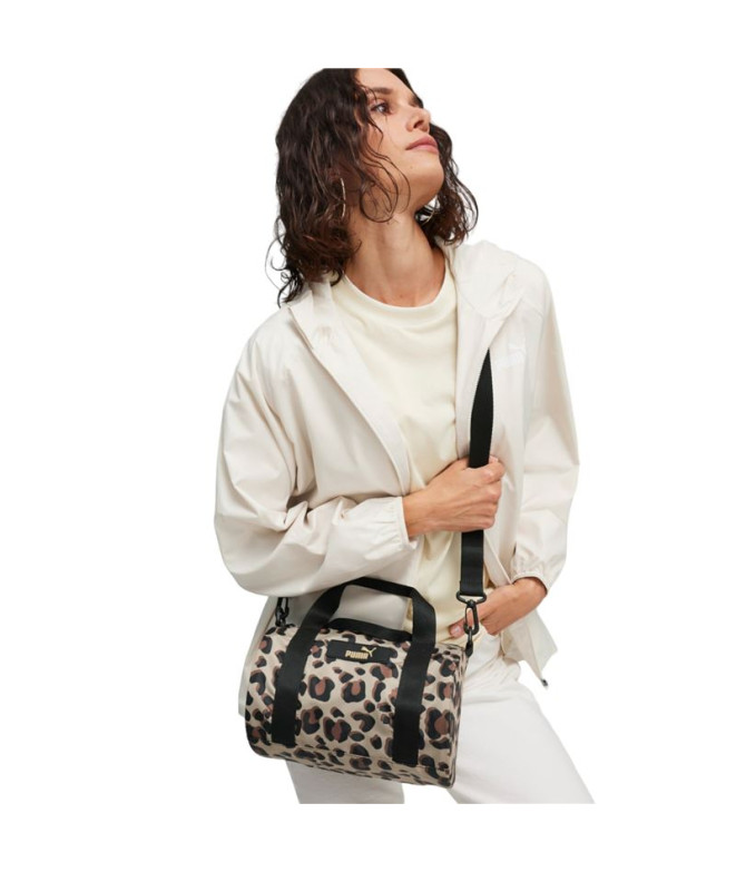 Bolsa Puma Core Pop Barrel Leopardo Mujer