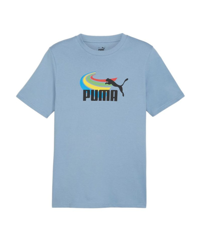 Camiseta Puma GRAPHICS Azul verão Homem