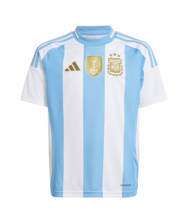 Camiseta de Futebol adidas Argentina 24 Menino Blanco