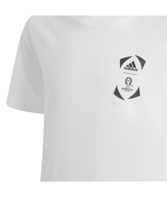 T-shirt de Football adidas EURO 24 Enfant Blanc