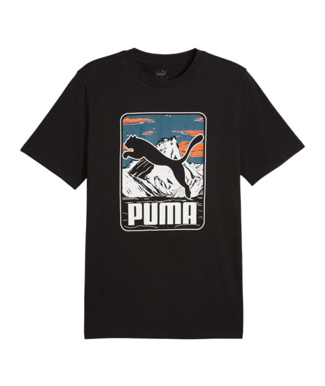 Camiseta Puma GRAPHICS Mountain Negro Hombre