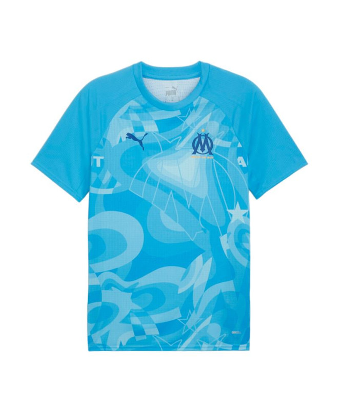 T-shirt by Football Puma Olympique Marseille Prematch Blue Homme