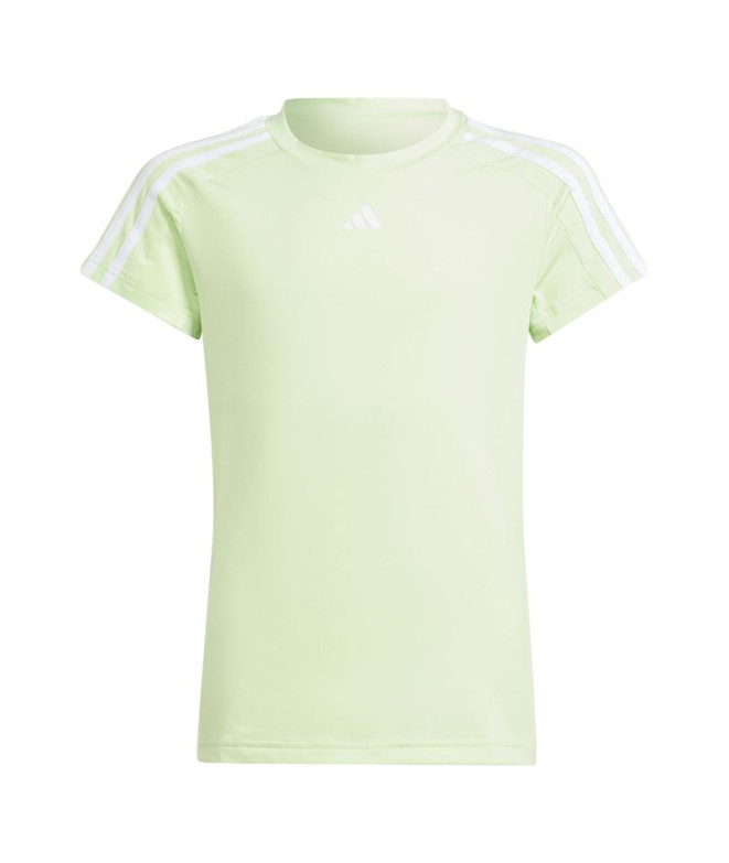 Camiseta de Fitness adidas Essentials Tr-Essentials 3Bandas Niña Verde