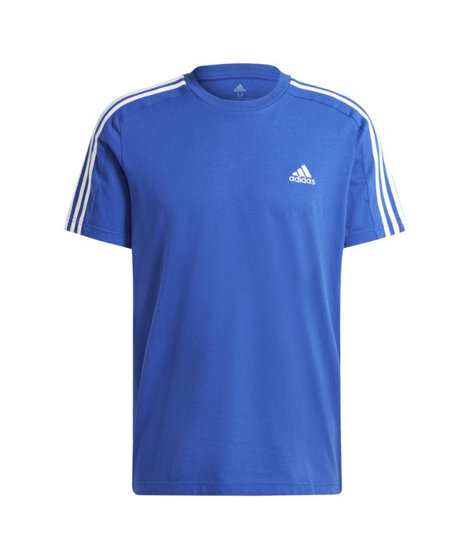 Camiseta adidas 3Bandas Sj Hombre Azul