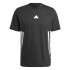 Camiseta adidas Future Icons 3Bandas Regular Homem Preto