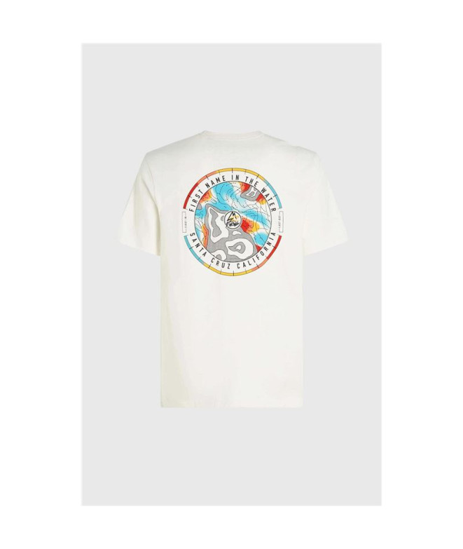 Camiseta O'neill Trvlr Back Print Branco Homem