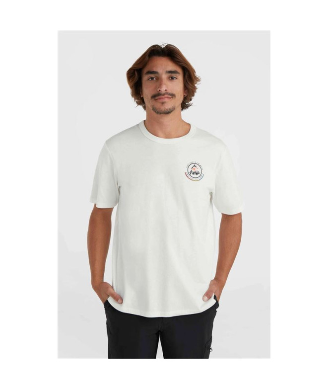 T-shirt O'neill Trvlr Back Print Blanc Homme