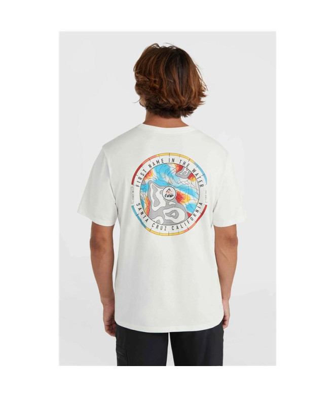 Camiseta O'neill Trvlr Back Print Branco Homem