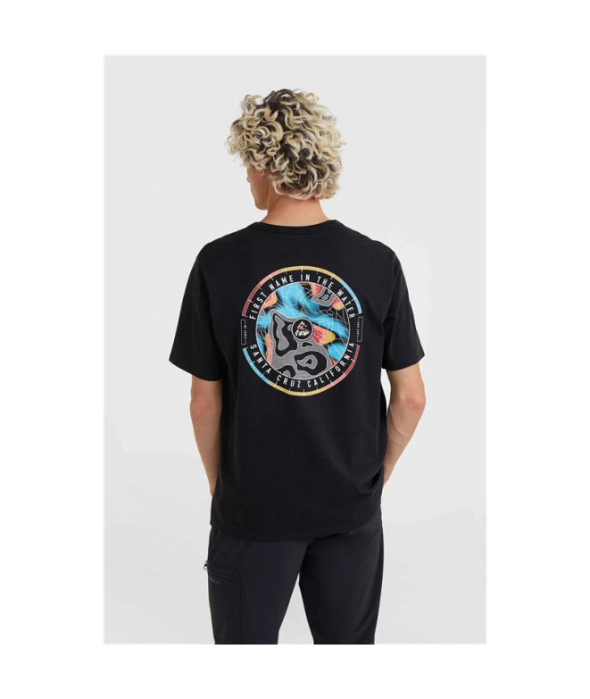 Camiseta O'neill Trvlr Back Print Preto Homem
