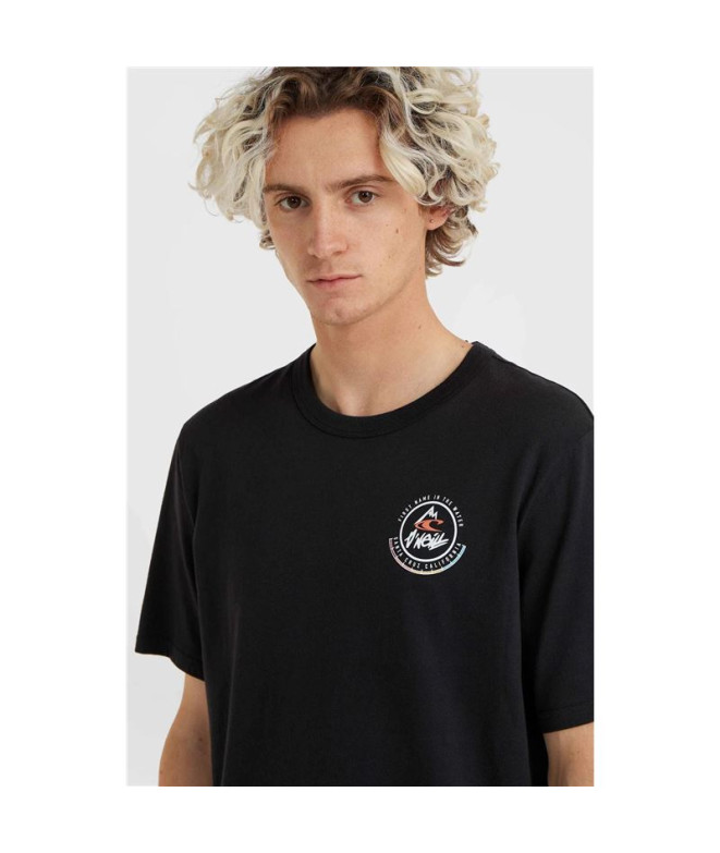T-shirt O'neill Trvlr Back Print Noir Homme