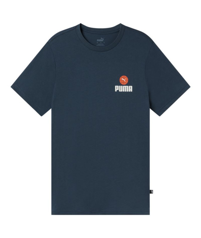T-shirt Puma Bppo-000745 Blank Homme Bleu foncé