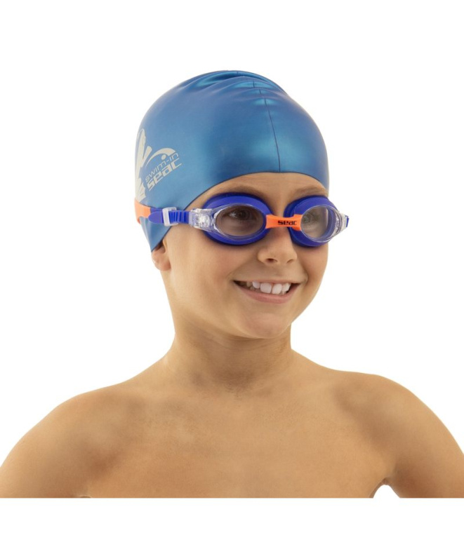 Gafas de Piscina Seac Bubble Azul/Rojo