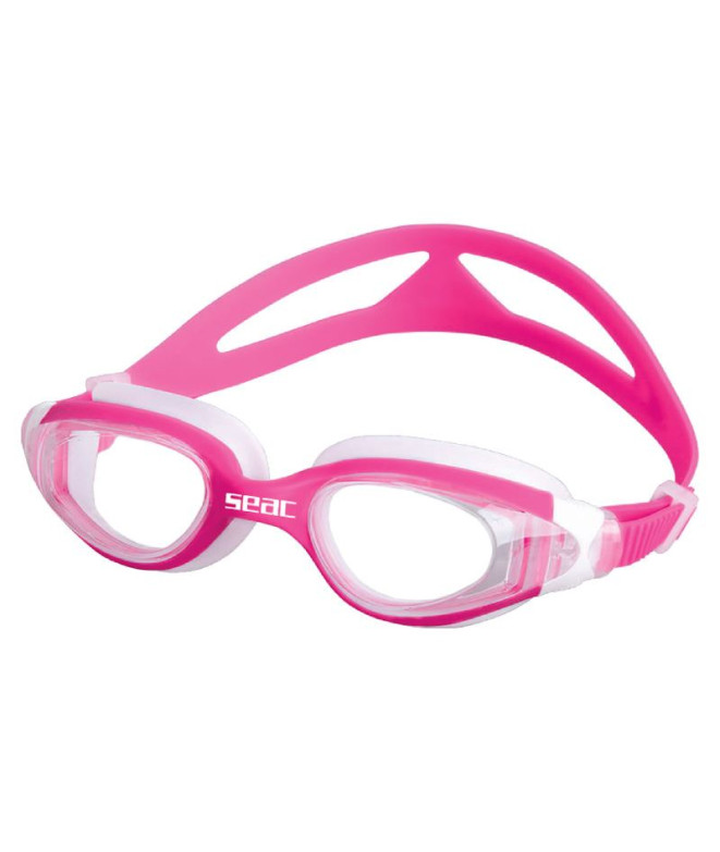 Óculos de proteção Seac Ritmo Piscina Infantil Branco/Rosa