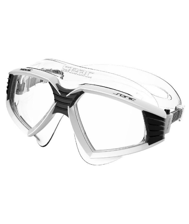 Piscina Óculos de proteção Seac Sonic Branco/Preto