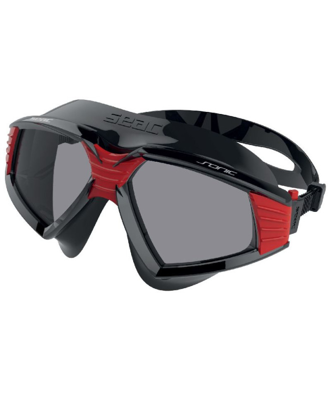 Gafas de Piscina Seac Sonic Negro/Rojo