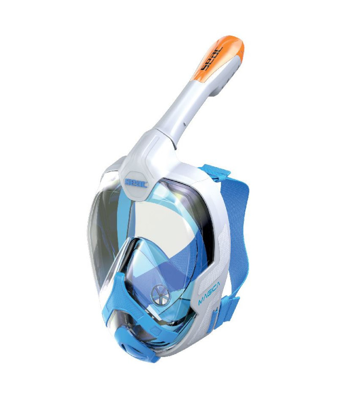 Máscara Seac Granfacial Magica Sport/Fu Azul/Laranja