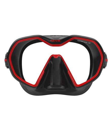 Óculos de proteção Seac Icona S/Bl Preto/Vermelho 2