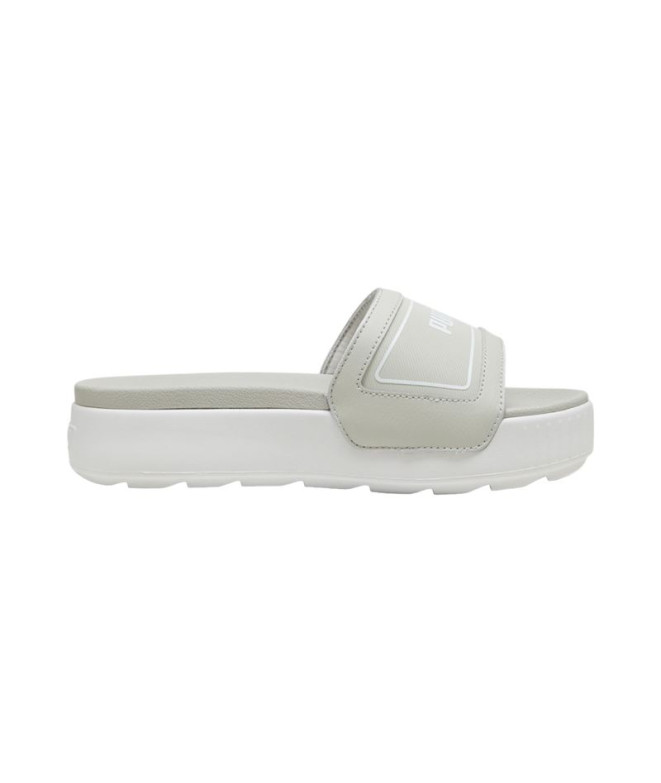 Chanclas Puma Karmen Slide Putty Blanco Mujer