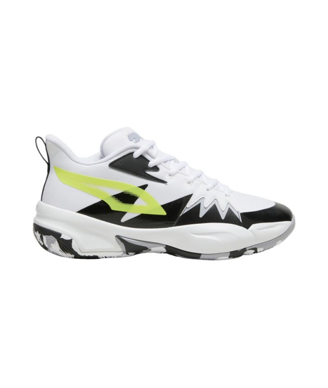 Zapatillas de Baloncesto Puma Genetics Blanco Amarillo