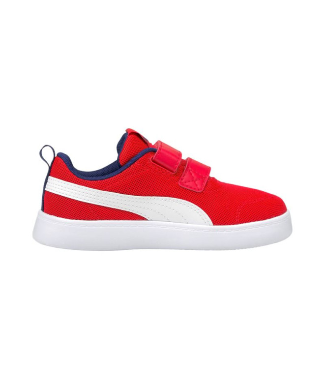 Zapatillas Puma Courtflex v2 Mesh V Rojo