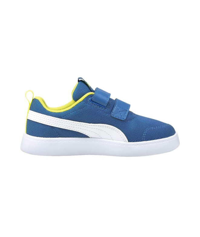 Zapatillas Puma Courtflex v2 Mesh V Star Infantil Azul