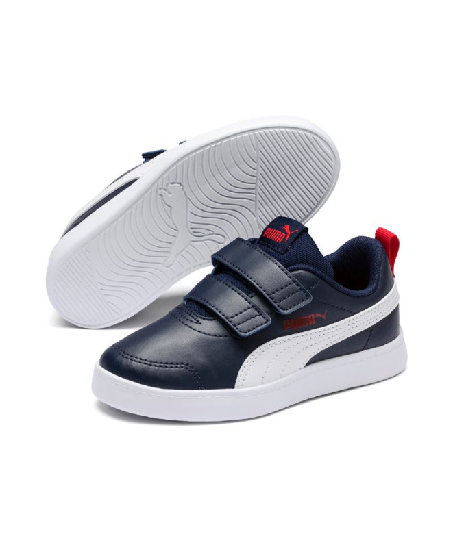 Chaussures Enfant Puma Courtflex V2 V PS Blanc Rose