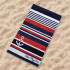 Toalha de praia e piscina Secaneta EG. Jacquard Terc. Skot 90x165 Vermelho