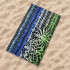 Serviette de Playa y piscine Secaneta Jacquard Terc.Curaçao 100 x 170 Vert