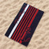 Toalha de Praia e piscina Secaneta Jacquard Terc.Inkara 100 x 170 Vermelho