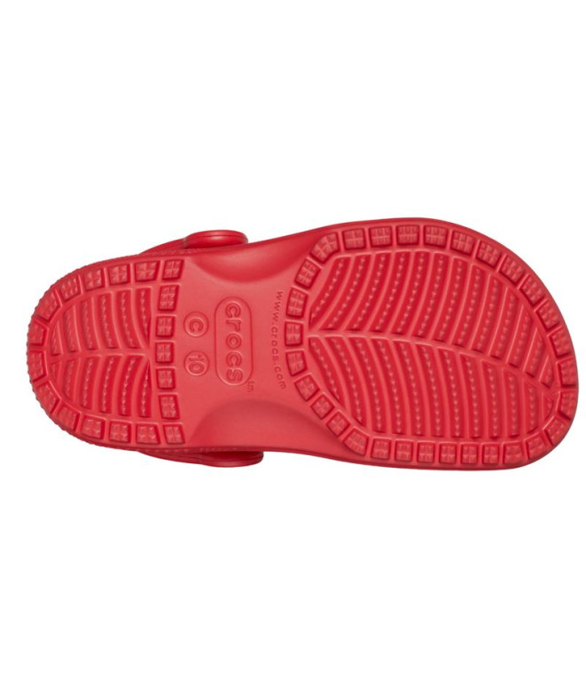 Tamancos Crocs Classic Varsity Vermelho Infantil