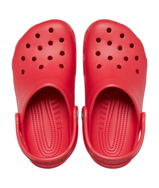 Zuecos Crocs Classic Varsity Rojo Infantil