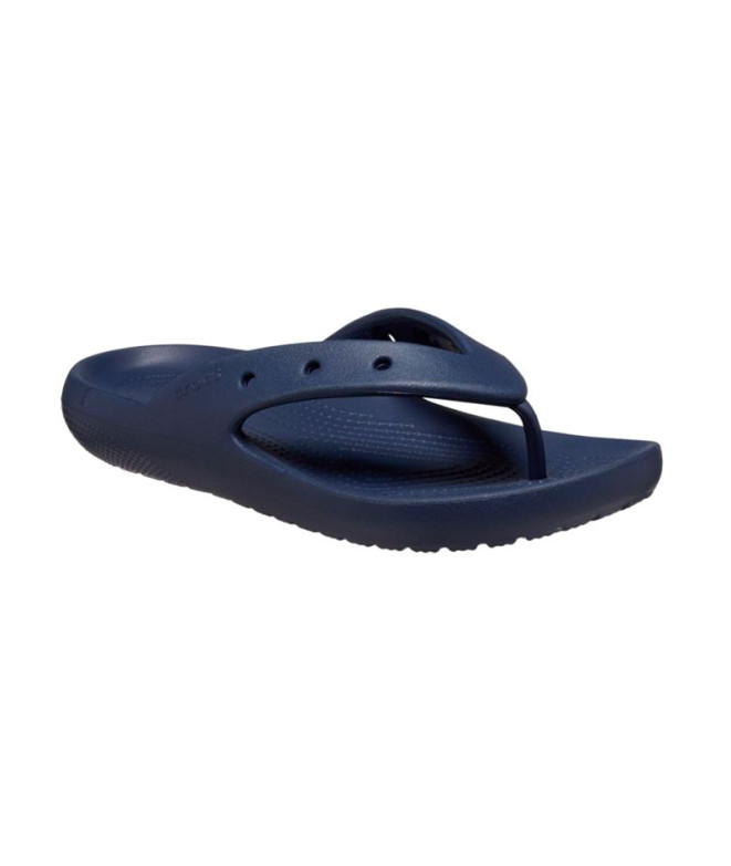 Chinelos Crocs Classic Flip v2 azul-marinho