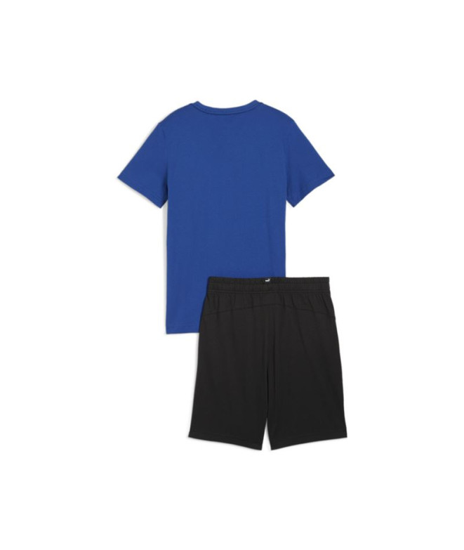 Survêtement Enfant Short Puma Bleu Noir