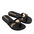 Chinelos Ipanema Kirei Mulher Preto/dourado