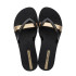 Chinelos Ipanema Kirei Mulher Preto/dourado