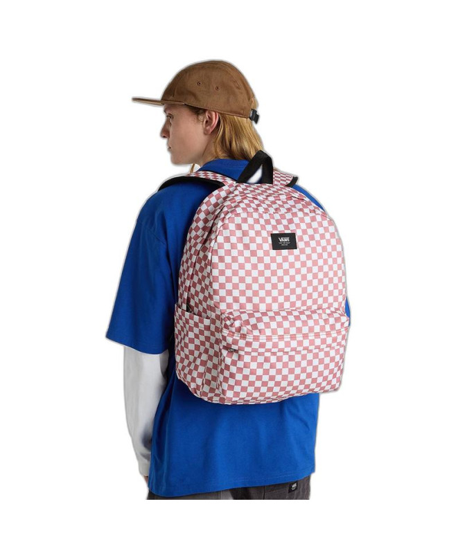 Sac à dos Vans Old Skool à carreaux rose