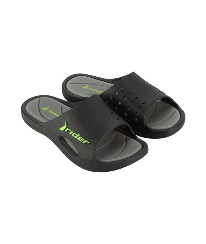 Chanclas Rider Bay Xiii Hombre Negro/Gris