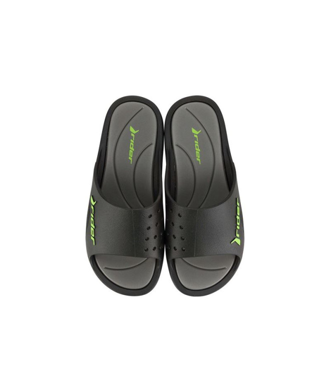 Chanclas Rider Bay Xiii Hombre Negro/Gris