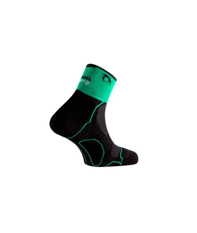 Meias de Lurbel Desafio Three Preto/Verde Golf