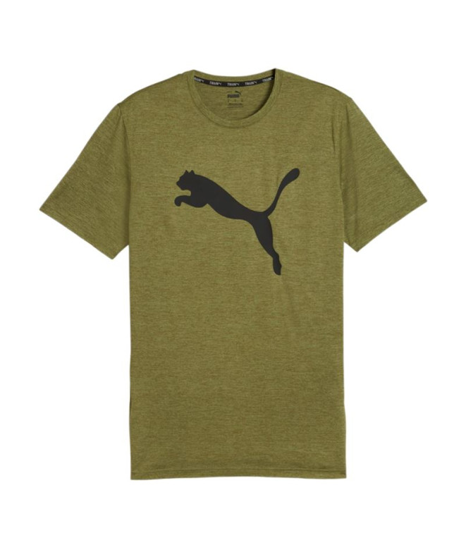T-shirt Fitness by Puma TRAIN FAV HEATHER Vert olive Homme
