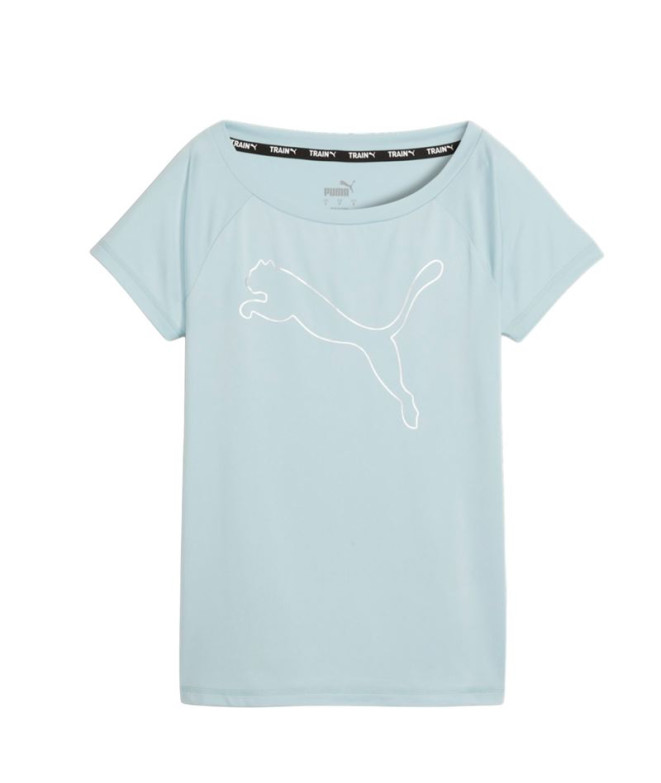 Camiseta Fitness por Puma Train Favorite Turquoise Mulher