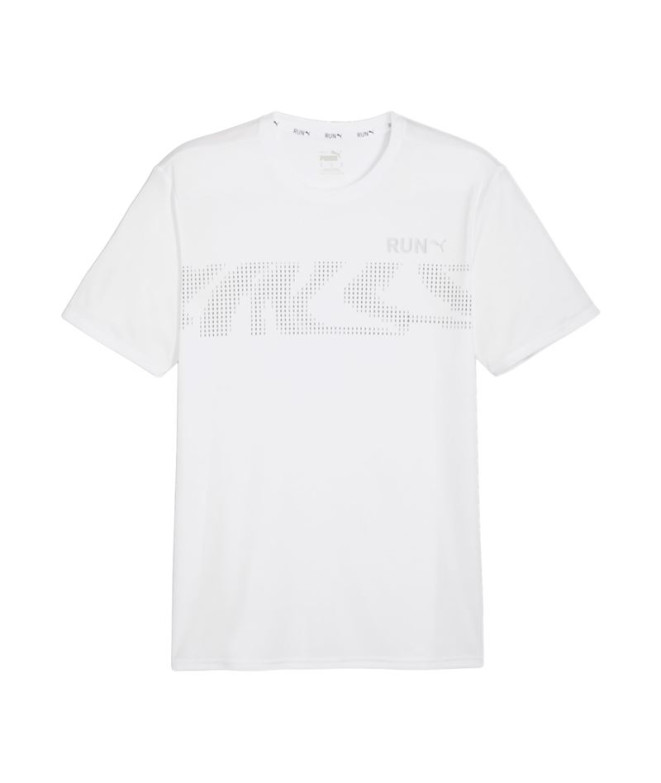 Camiseta de Running Puma RUN FAVORITE GRAP Blanco Hombre