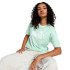 Camiseta Puma Essentials Cropped Verde Mujer