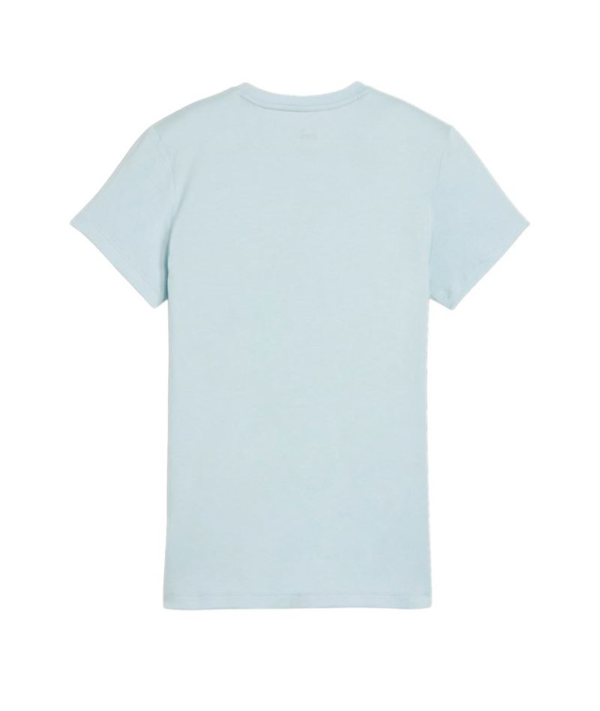 Camiseta Puma Essentials Turquesa Mujer