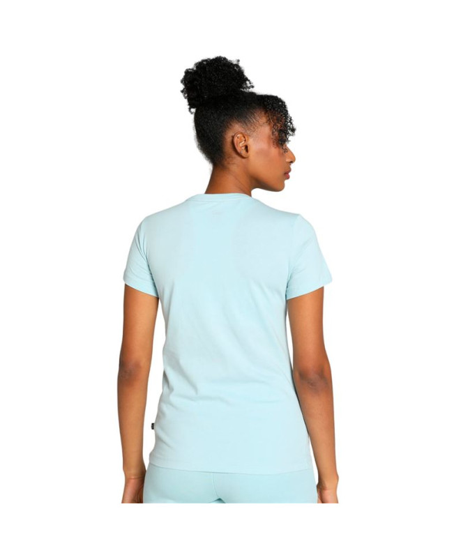 Camiseta Puma Essentials Turquesa Mujer