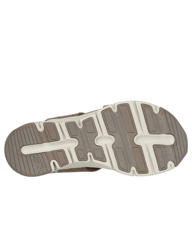 Sandalias Skechers Arch Fit Mujer Mocha Knit