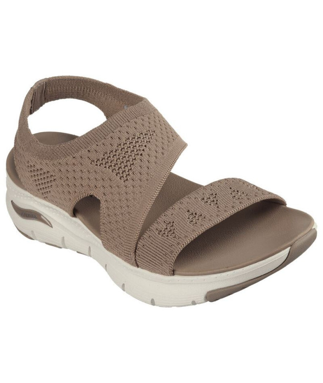 Sandales Skechers Arch Fit Femme Mocha Knit