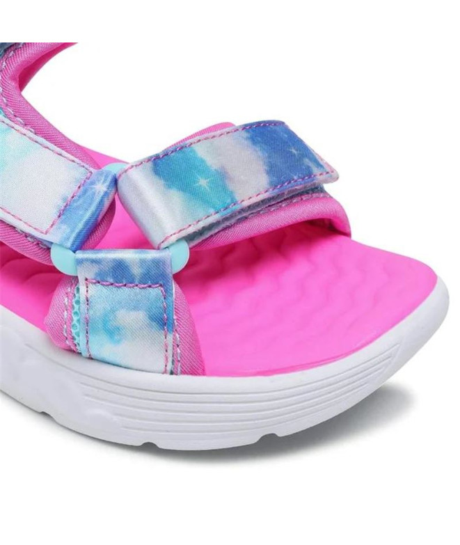 Sandálias Skechers Rainbow Racer Menina Rosa Azul